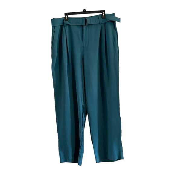 A NEW Day Women's Teal Blue Summer Spring Vacation Office Pants Plus Size 18 - Picture 1 of 9